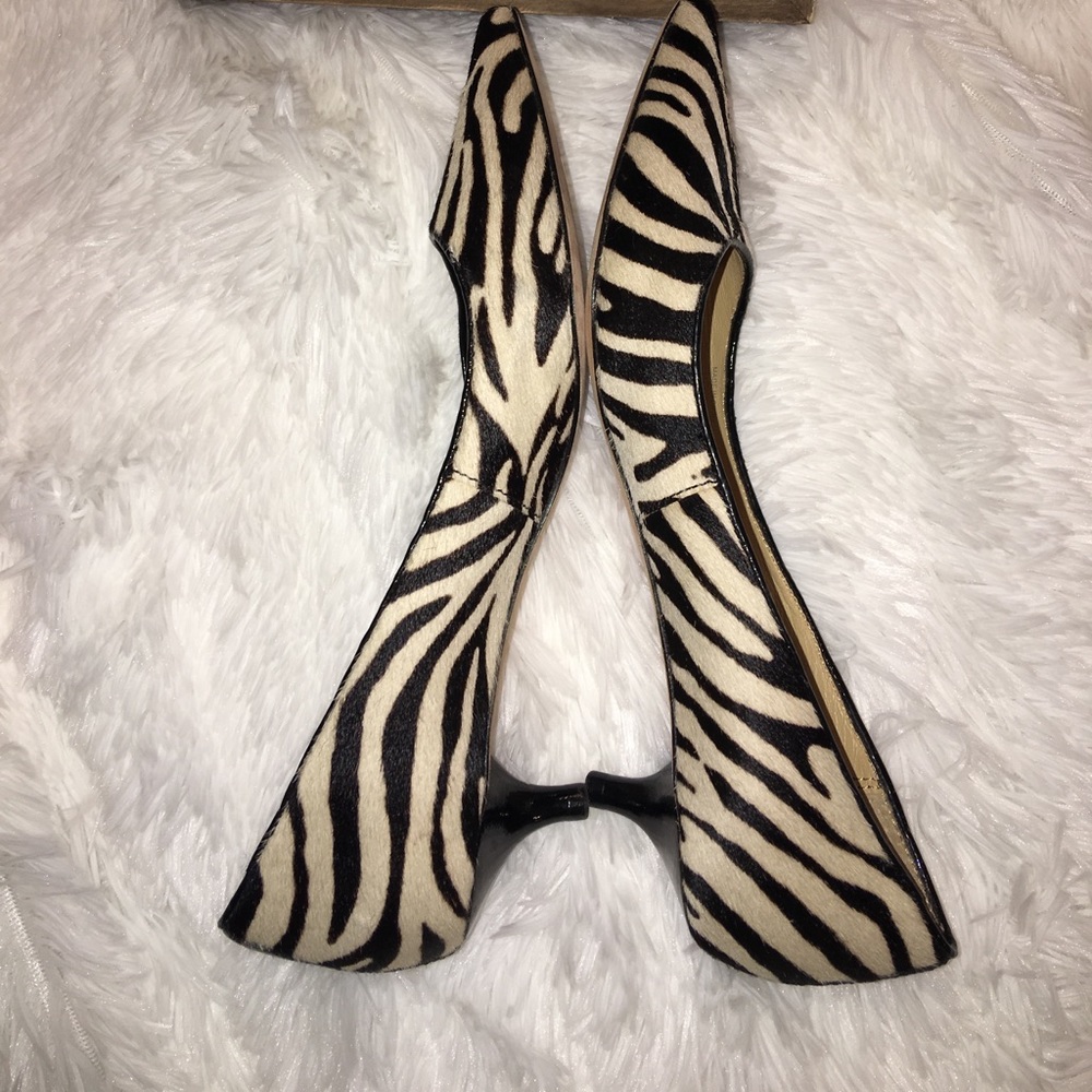 MICHAEL Michael Kors Zebra Calf hair Carina Heels